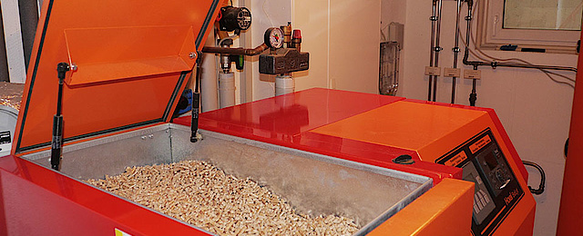 Pelletheizung bei Elektro Jericke GmbH in Bitterfeld